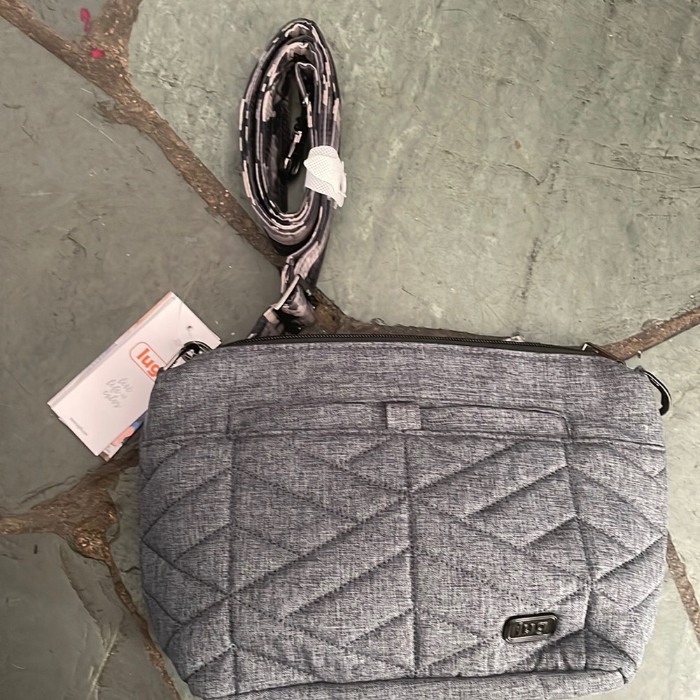 NWT gray lug crossbody
